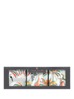 Sara Miller Palm Garden Square Storage Tin Caddy, Set of 3, Multi