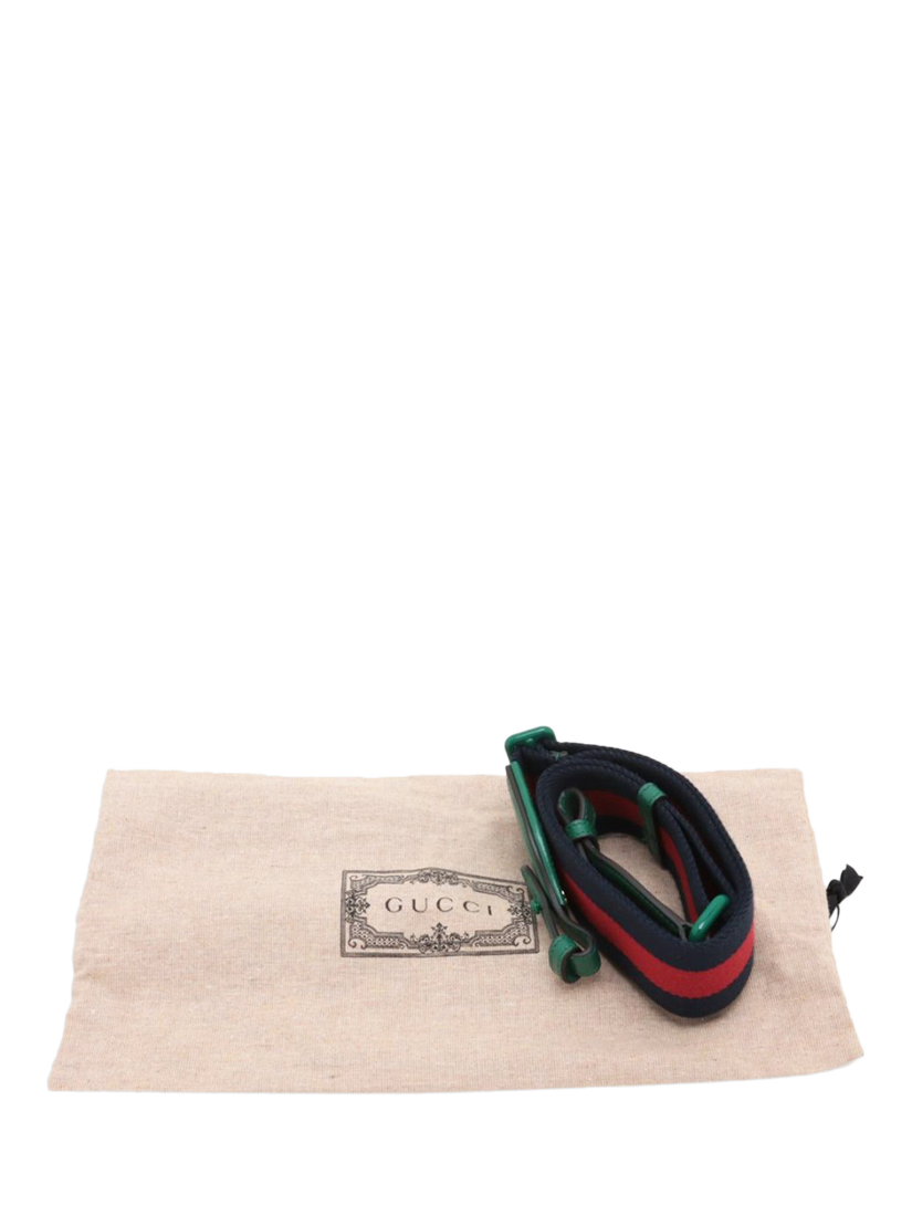 Product image 10 of 10, which shows Pre-loved GUCCI 1955 Horsebit Leather Shoulder Bag, Green