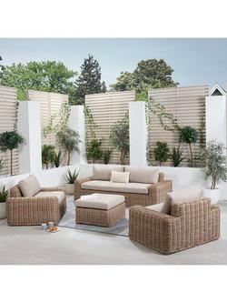 Pacific Como 4-Seater Garden Woven Rattan Lounge Set, Natural - view 2, Natural