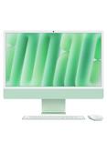 2024 Apple iMac 24 All-in-One, M4 Processor, 16GB RAM, 512GB SSD, 10‑Core GPU, 23.5” 4.5K, Green