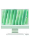 2024 Apple iMac 24 All-in-One, M4 Processor, 16GB RAM, 256GB SSD, 8‑Core GPU, 23.5” 4.5K, Green