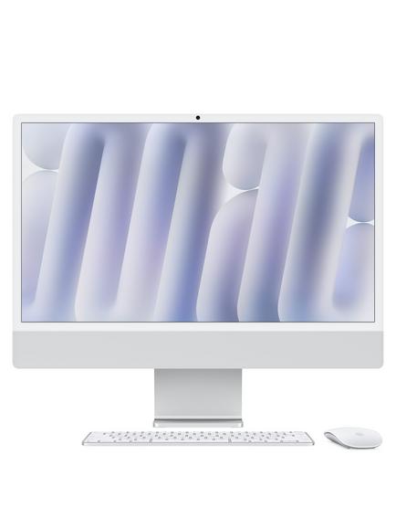 2024 Apple iMac 24 All-in-One, M4 Processor, 16GB RAM, 256GB SSD, 10‑Core GPU, 23.5” 4.5K, Silver