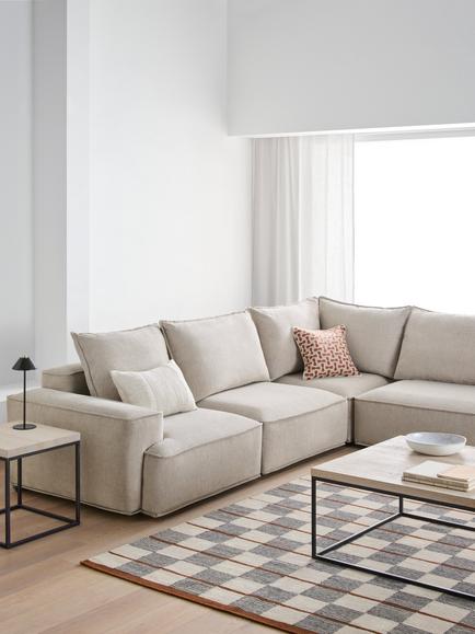 John Lewis Border 6 Seater Corner Sofa - view 2, 