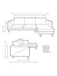 John Lewis Harbour 5 Seater RHF Chaise End Sofa