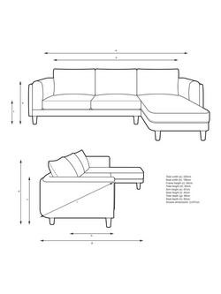 John Lewis Harbour 5 Seater RHF Chaise End Sofa - view 2, 