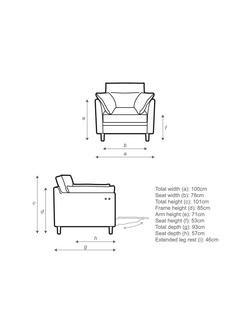 John Lewis Munro High Back Motion Armchair - view 2, 