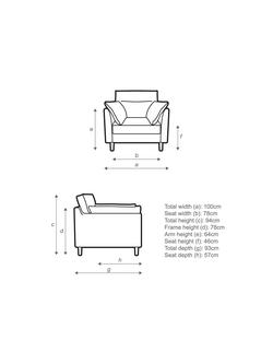 John Lewis Munro High Back Armchair - view 2, 