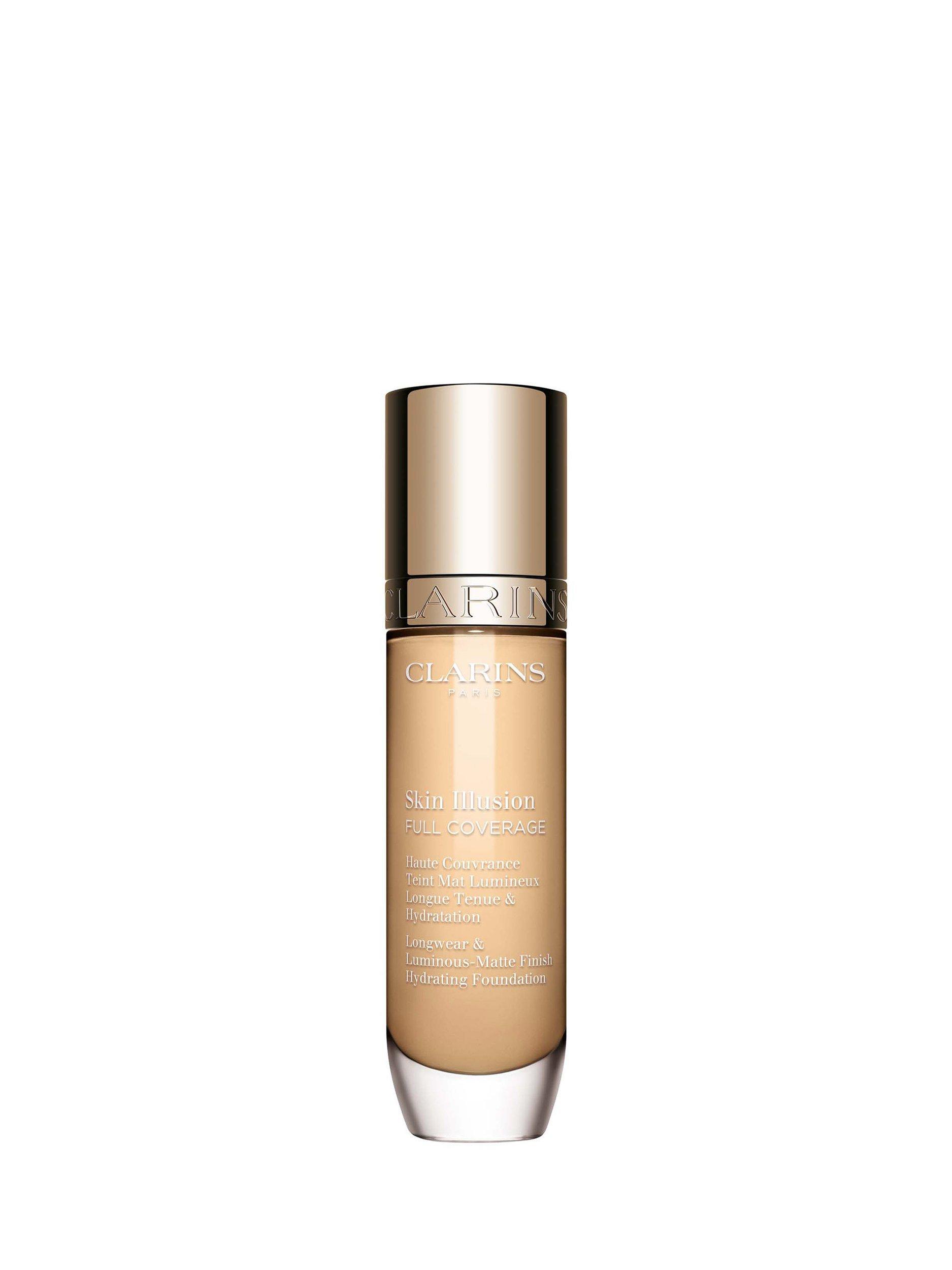 Product image 1 of 8, which shows Clarins Skin Illusion Full Coverage Foundation, 100.5W