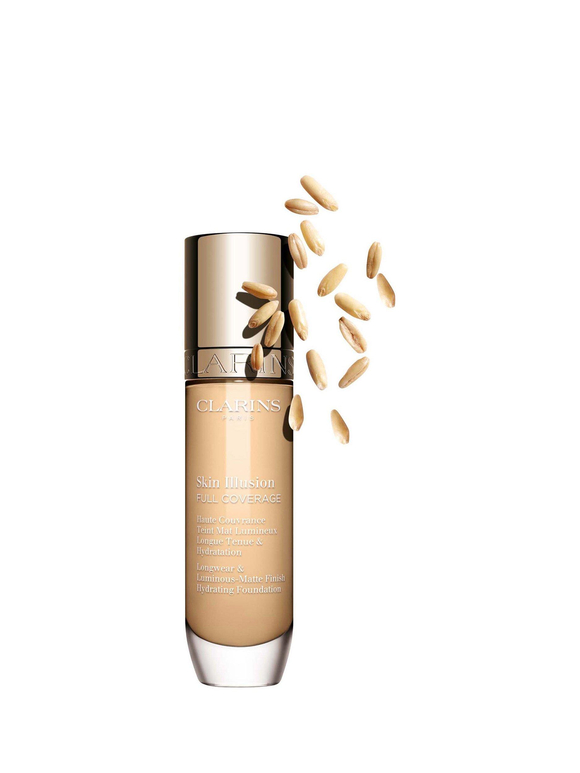 Product image 2 of 8, which shows Clarins Skin Illusion Full Coverage Foundation, 100.5W