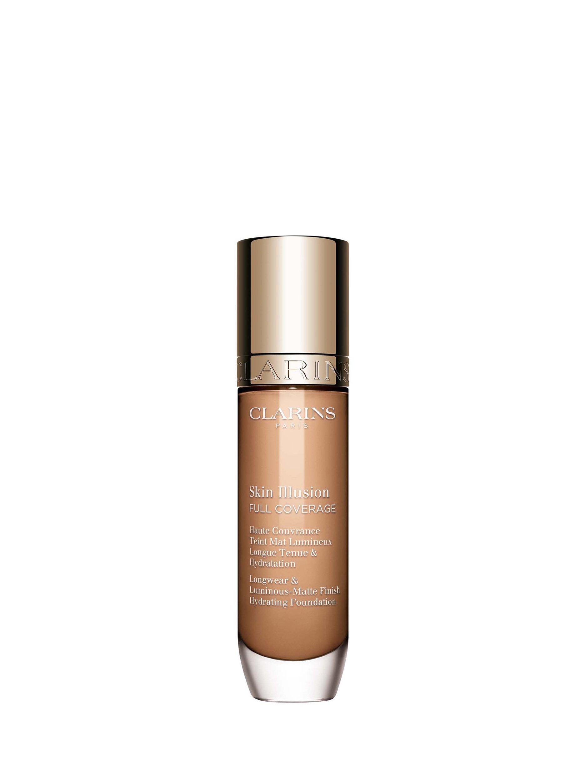 Product image 1 of 8, which shows Clarins Skin Illusion Full Coverage Foundation, 110N