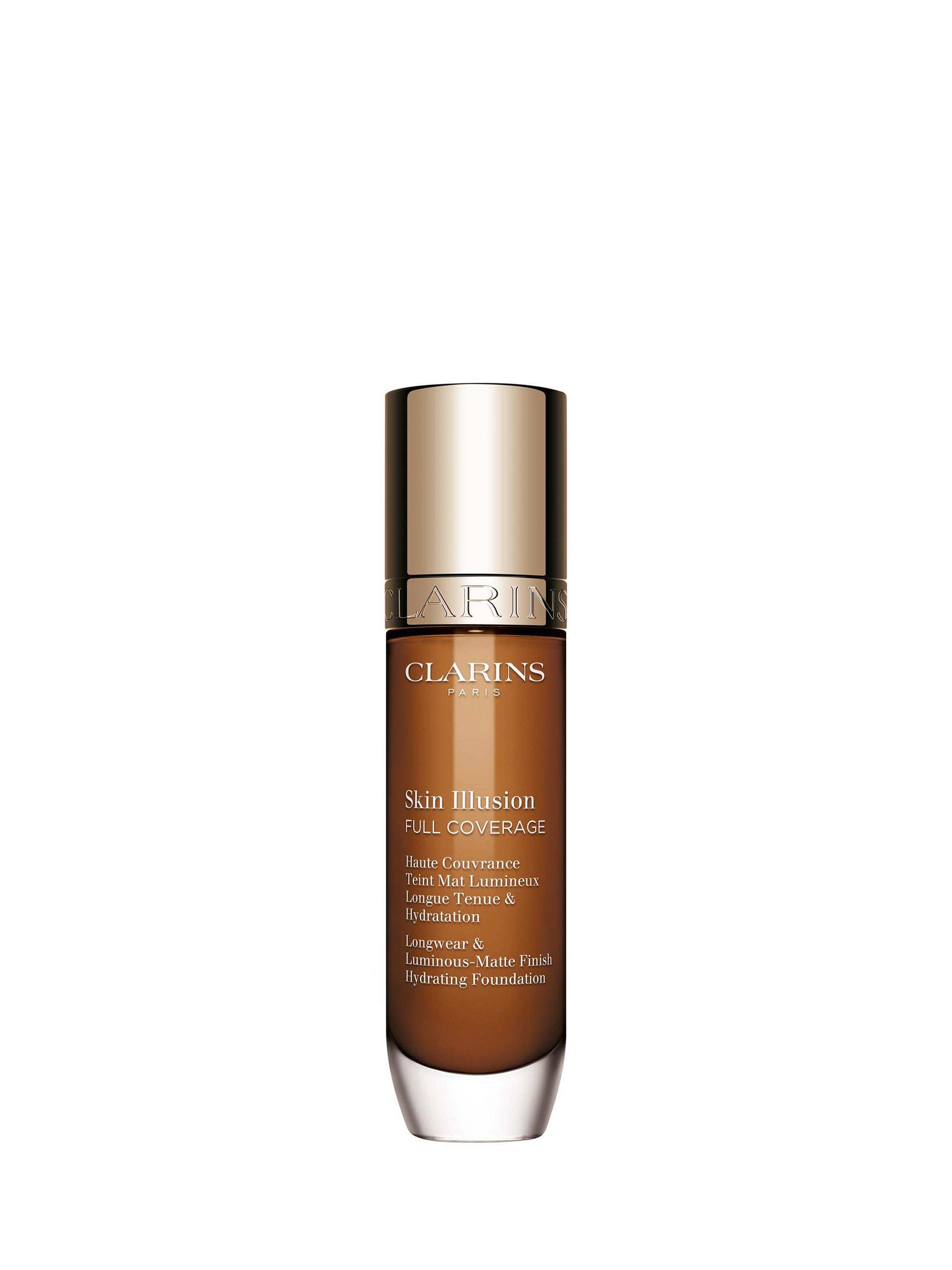 Product image 1 of 8, which shows Clarins Skin Illusion Full Coverage Foundation, 118.5N