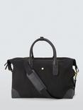 John Lewis Canvas Overnighter Bag, Black