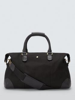 John Lewis Cotton Canvas Weekender Bag, Black
