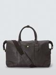 John Lewis Leather Overnight Holdall Bag