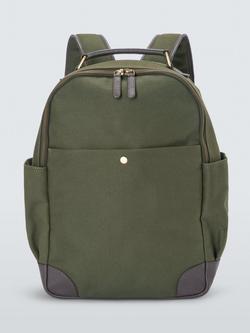 John Lewis Cotton Canvas Backpack, Olive