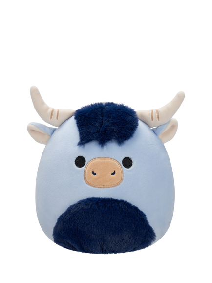 Squishmallows Original Toro Blue Highland Cow Plush Soft Toy, Multi