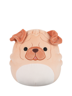 Squishmallows Morton the Brown Shar Pei Dog 7.5" Plush Soft Toy, Multi