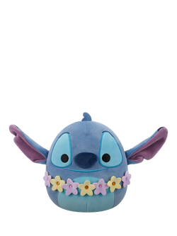 Squishmallows Original Disney Stitch Wearing Lei 10" Plush Soft Toy, Multi