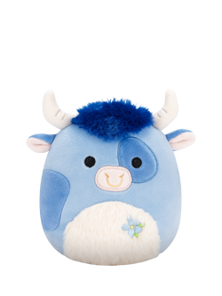 Squishmallows Bermayeh the Blue Bull 7.5" Plush Soft Toy, Multi