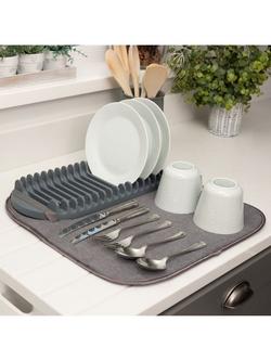 ADDIS Micro Sink Mat/Drying Rack, Grey - view 2, Grey