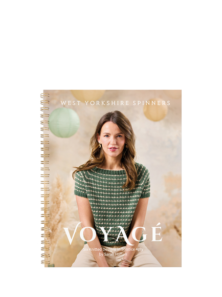 West Yorkshire Spinners Voyage Knitting Patten Book, Sarah Hatton, Solstice Book