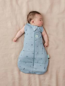 ergoPouch Organic Winter Cocoon Baby Swaddle Sleeping Bag, 2.5 Tog, Dragonfly Blue - view 2, Dragonfly Blue