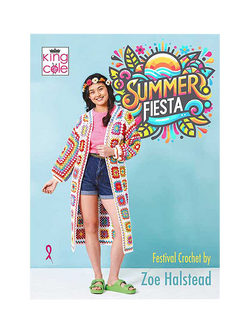 King Cole Summer Fiesta Crochet Pattern Book, Multi
