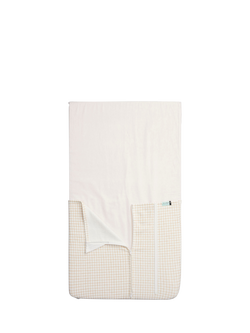 ergoPouch HugMe Organic Cotton and Bamboo Blend Baby Blanket - view 2, Caramel Grid