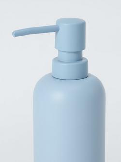 John Lewis Matt Finish Soap Dispenser - view 2, Haze Blue
