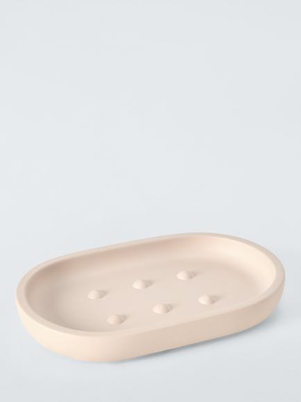 John Lewis Matt Finish Soap Dish, Plaster