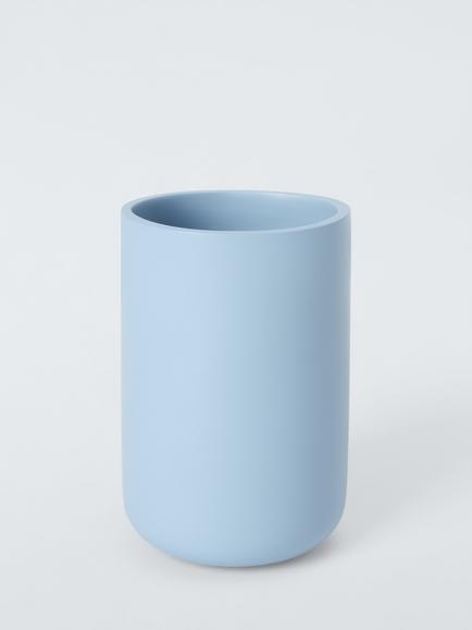 John Lewis Matt Finish Bathroom Tumbler, Haze Blue