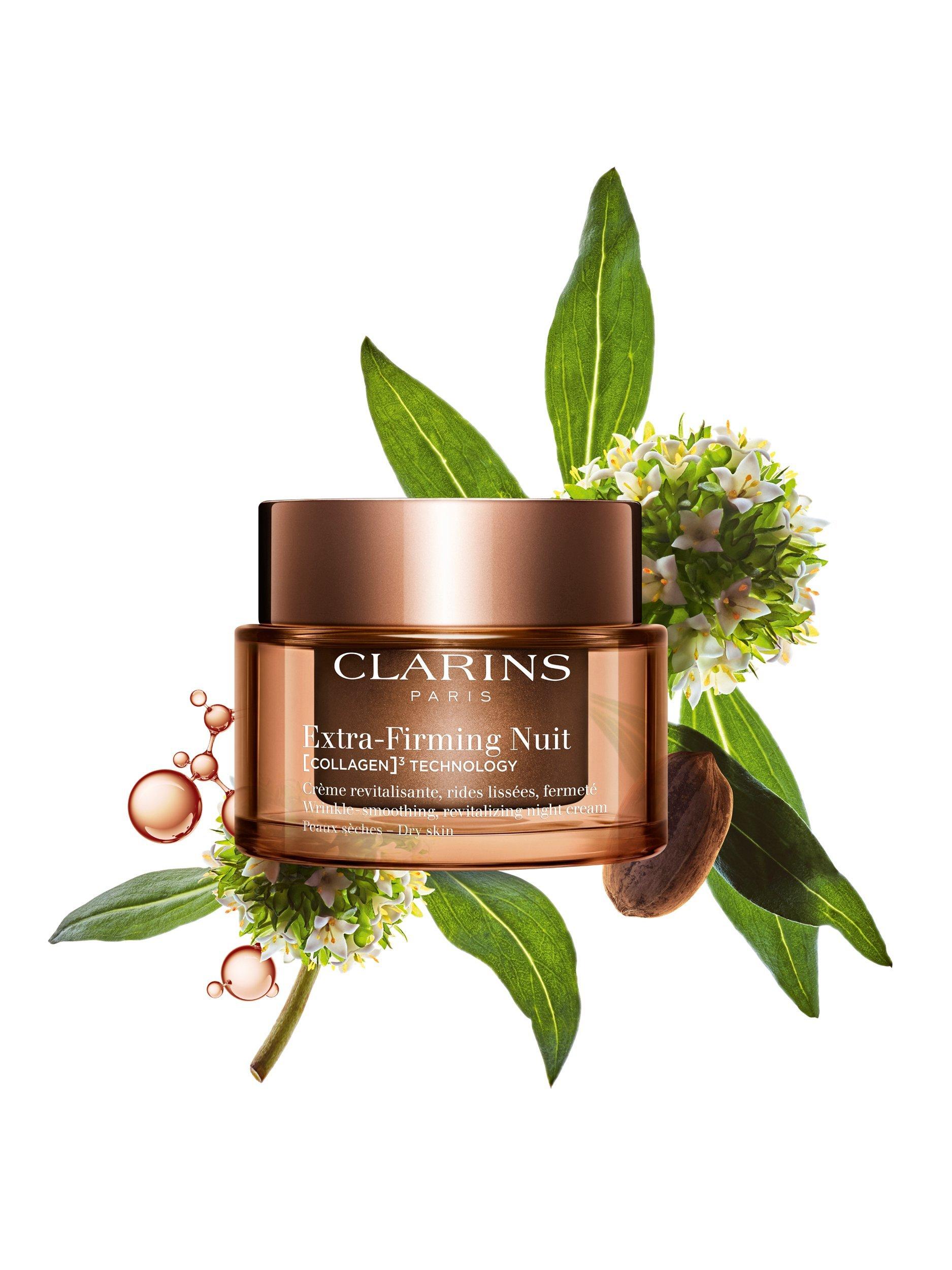 Product image 2 of 5, which shows Clarins Extra-Firming Night Cream Dry Skin, 50ml
