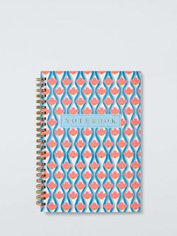 John Lewis Wavy Floral Notebook, Multi, Multi