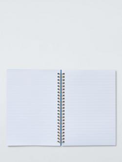 John Lewis Wavy Floral Notebook, Multi - view 2, Multi