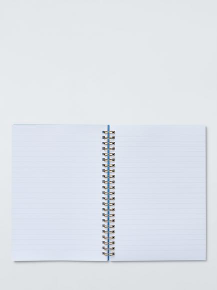 John Lewis Wavy Floral Notebook, Multi - view 2, Multi