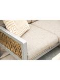 LG Outdoor Havana 7-Seater Corner Garden Compact Modular Dining Set with Square Height Adjustable Table, Natural