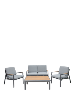 LG Outdoor Sanctuary Rope 4-Seater Garden Lounge Set, Grey, 