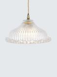 John Lewis Amelie Ribbed Glass Ceiling Light Shade