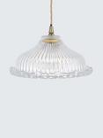 John Lewis Amelie Ribbed Glass Ceiling Light Shade
