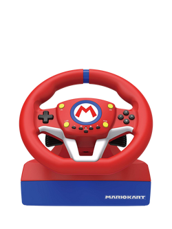Hori Mario Kart Racing Wheel Pro for Nintendo Switch, Red/Blue/White, Red/Blue/White