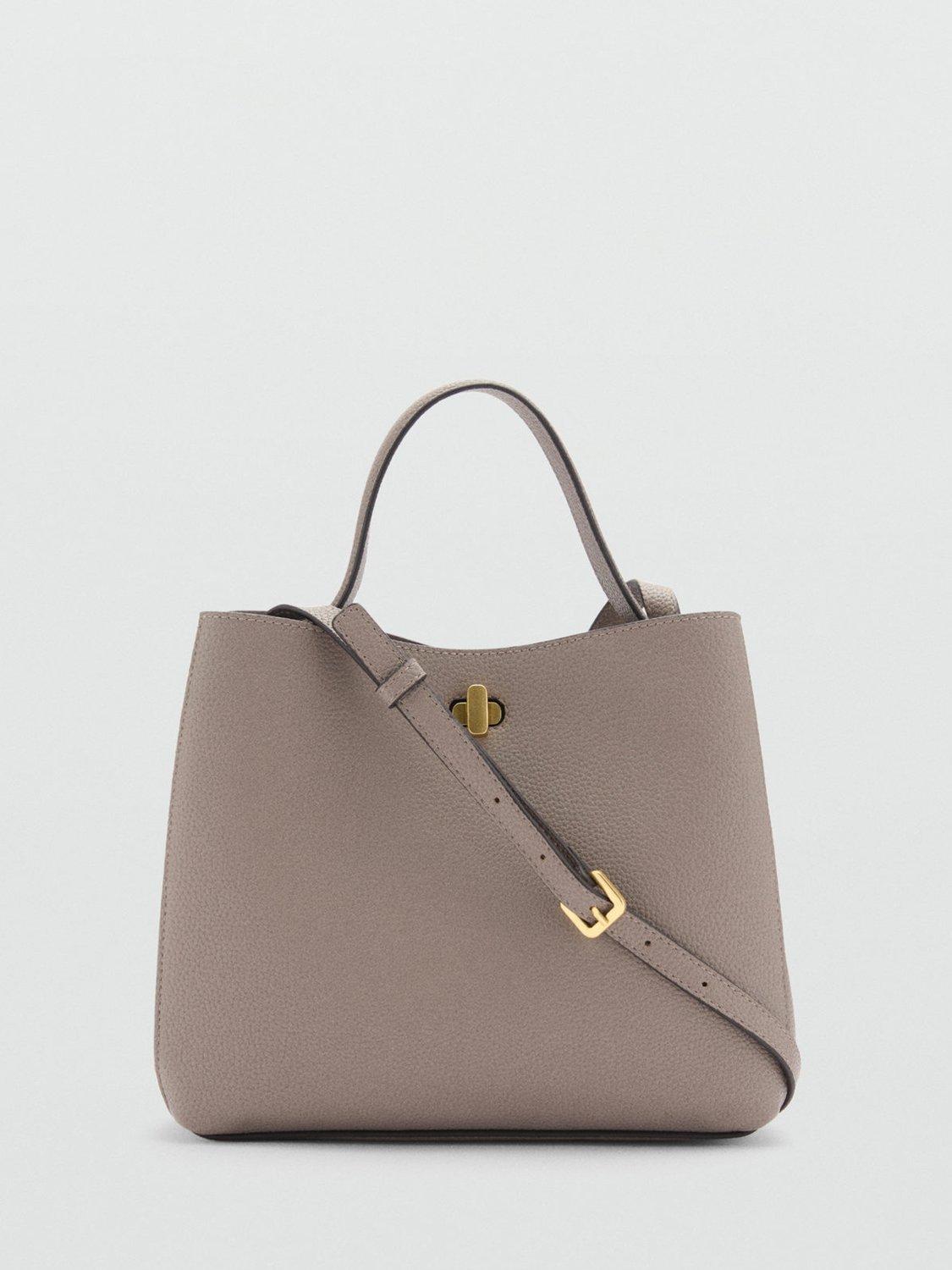 Mango Pedra Mini Bag, Lt Pastel Brown