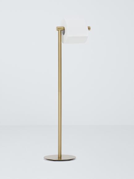 John Lewis Elegance Toilet Butler - view 2, Brushed Brass