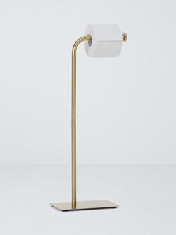 John Lewis Opus Toilet Butler - view 2, Brushed Brass