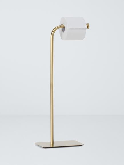 John Lewis Opus Toilet Butler - view 2, Brushed Brass