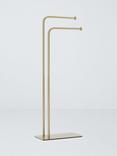 John Lewis Opus Freestanding Bathroom Towel Rail, Brushed Brass