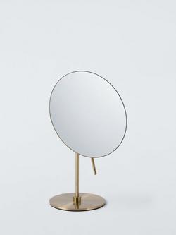 John Lewis Elegance Magnifying Mirror, Brushed Brass, Brushed Brass