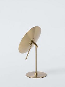 John Lewis Elegance Magnifying Mirror, Brushed Brass - view 2, Brushed Brass