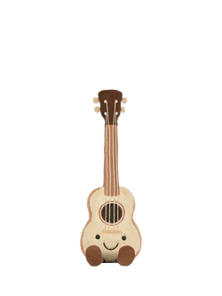 Jellycat Amuseables Ukelele Soft Toy - view 2, Brown Multi