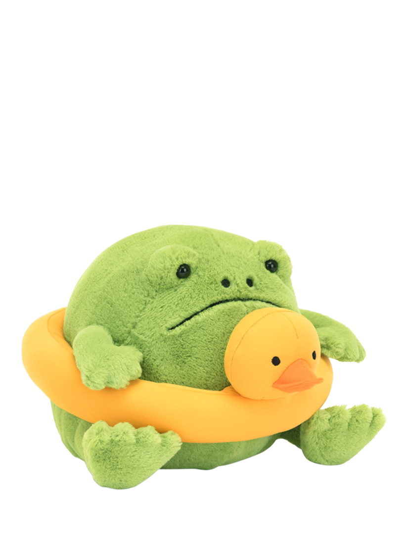 Jellycat Amuseables Ricky Rain Frog Rubber Ring Soft Toy