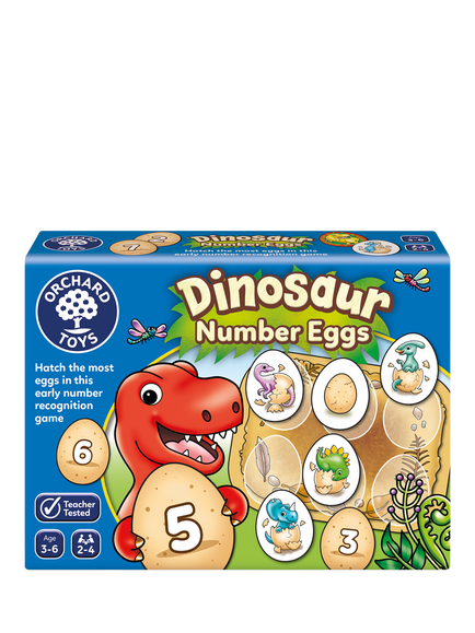 Orchard Toys Dinosaur Number Eggs Game, Multi